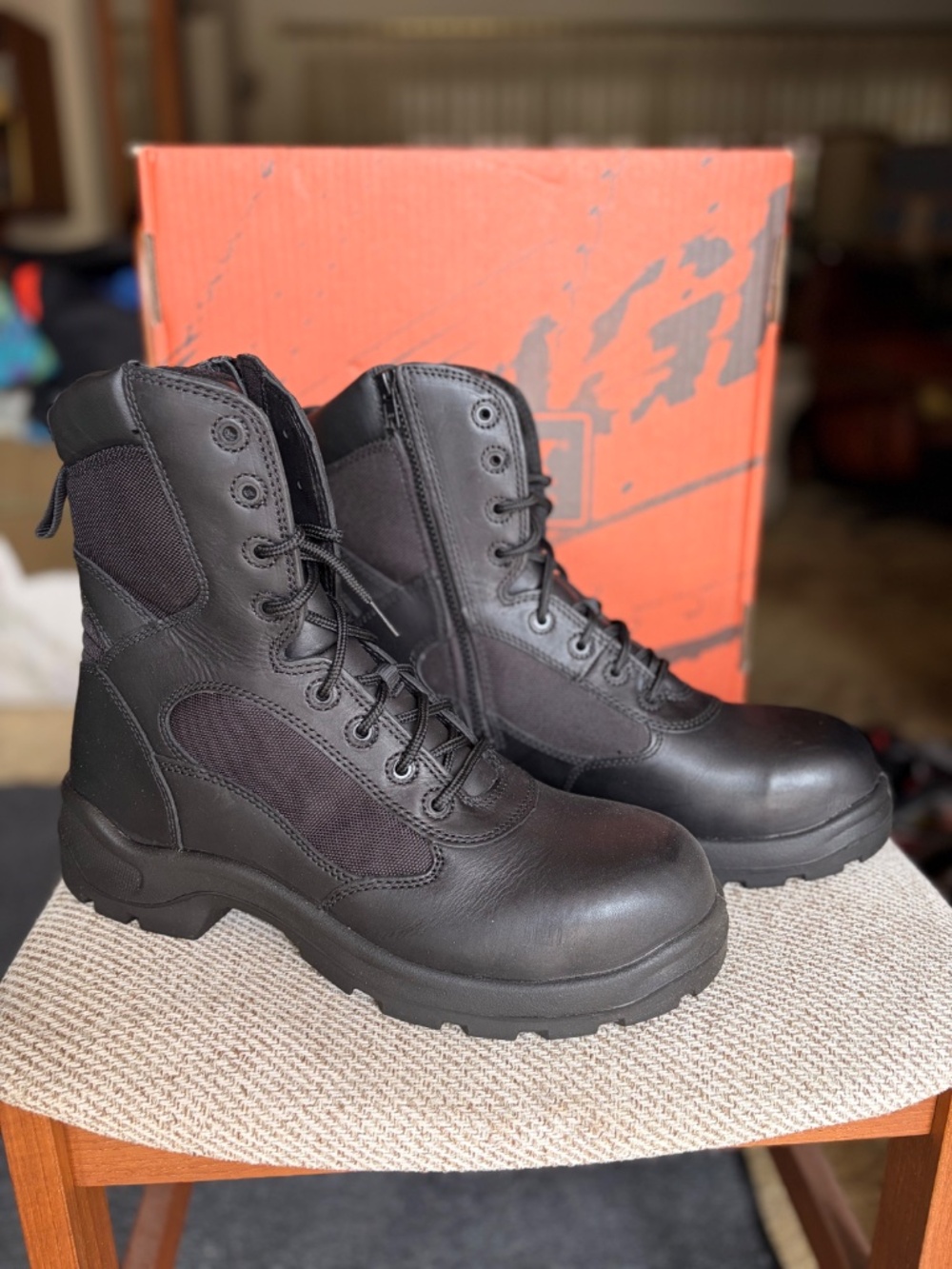 New Red Wing Worx Tactical Men's Boots, Brown, Size 13 Double Wide (13WW)